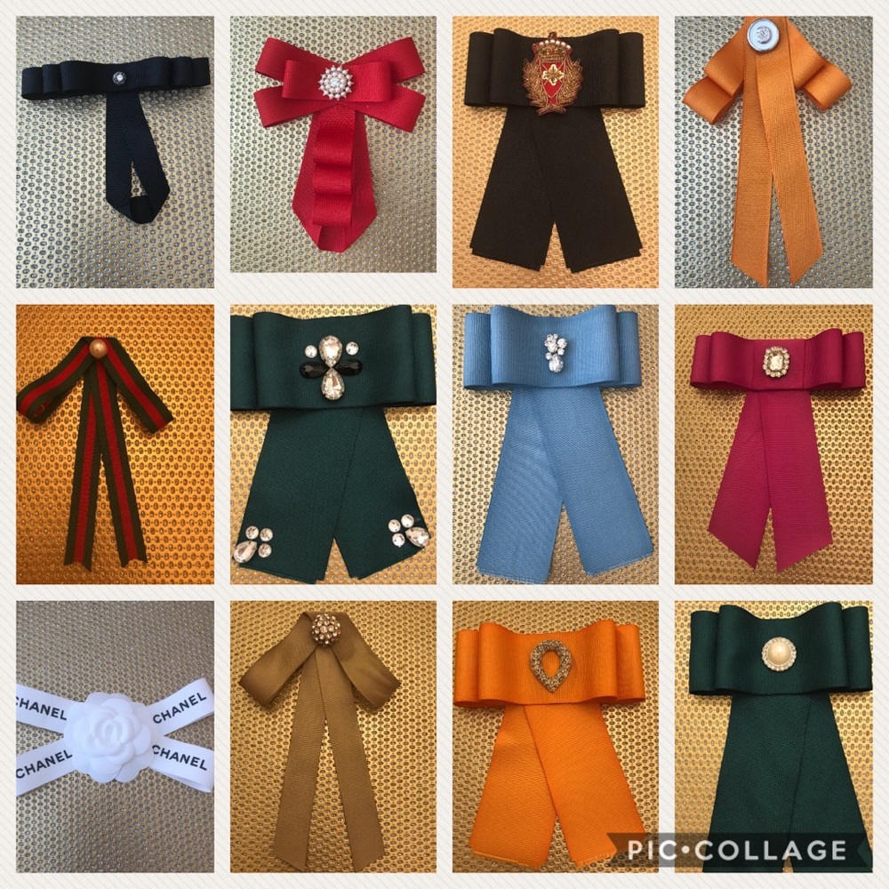 Bow brooch
